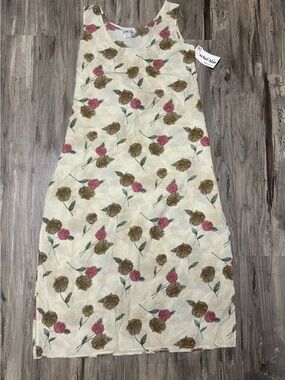NWT Vintage 90s Rachel Alan Floral Rayon Maxi Dress Plus Size 2X Cottagecore